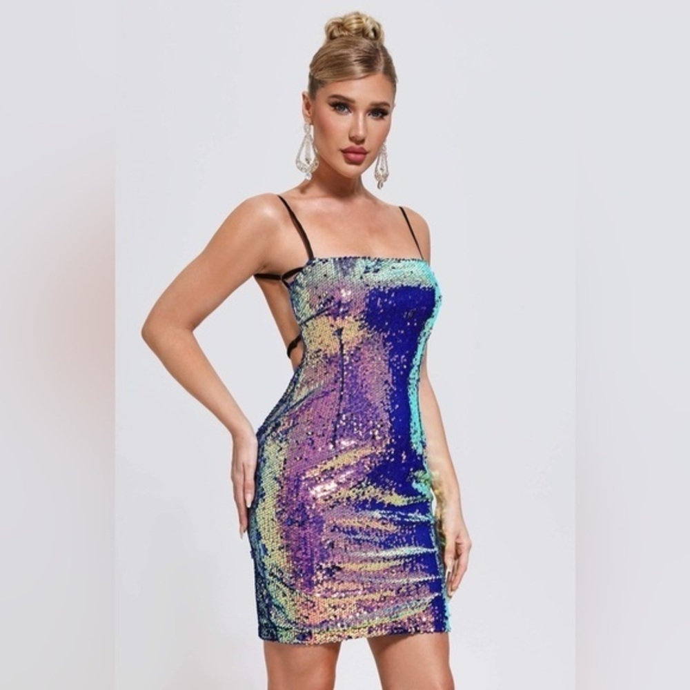 BELLA BARNETT MANIK SEQUIN MINI DRESS